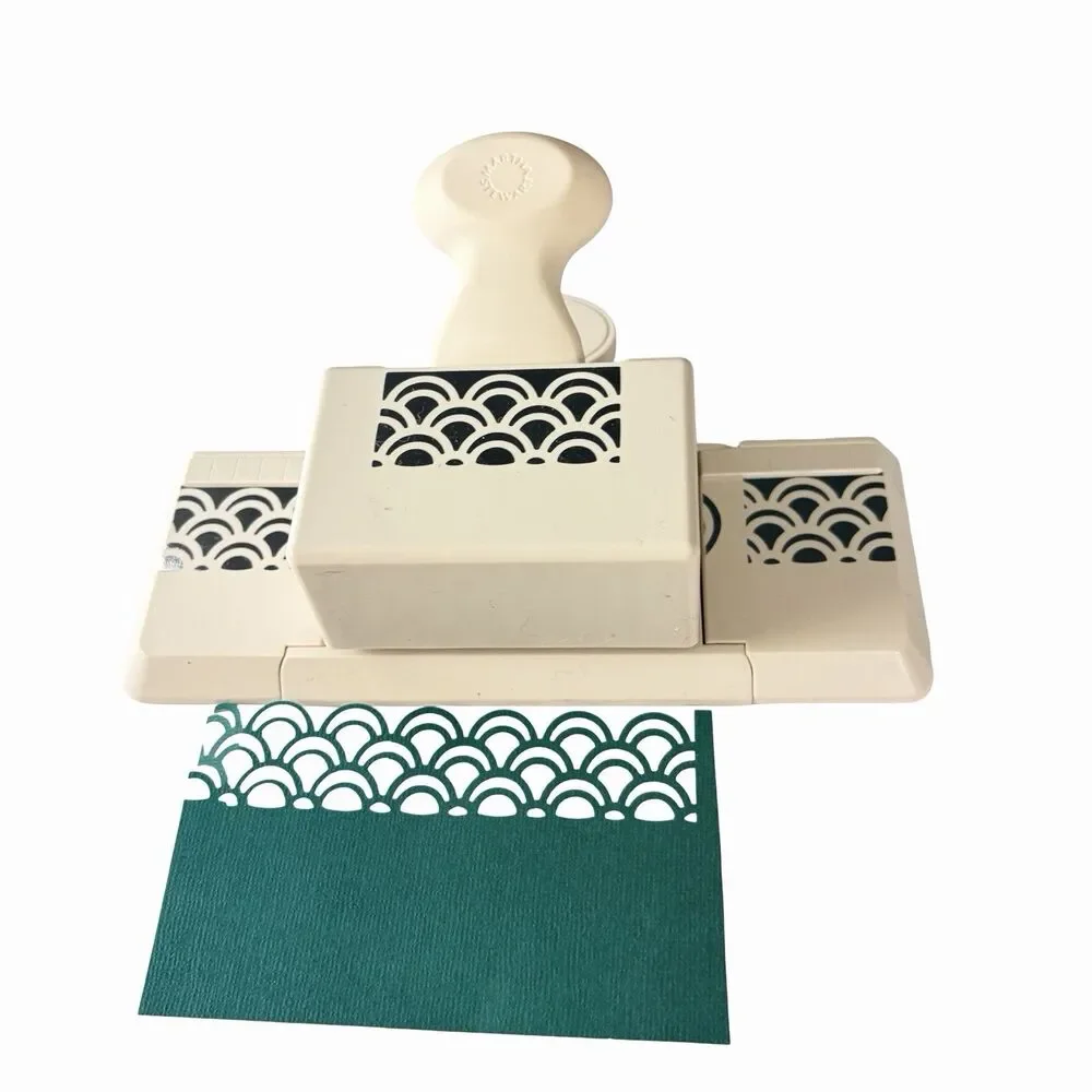 2 Martha Stewart Scallop Bow Deep Edge & 1 single Standard Punch folding wings